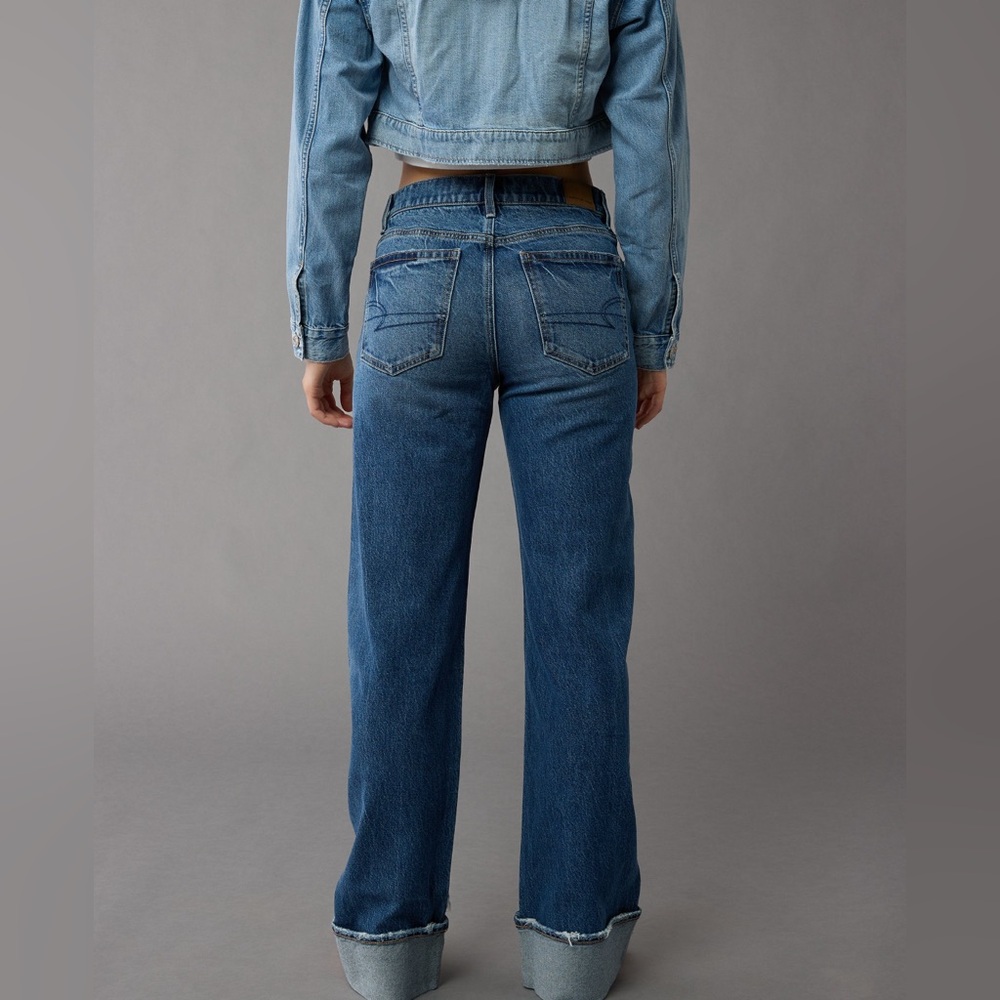 EUC Sz 4 regular AE Stretch High-Waisted
Stovepipe Cuffed Jean - Picture 2 of 14